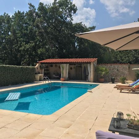 Petit mas provencal 3 pers 1 piece 30 m2 tout confort lisiere foret jardin Jacuzzi Piscine Saint-Paul-en-Forêt Exterior foto